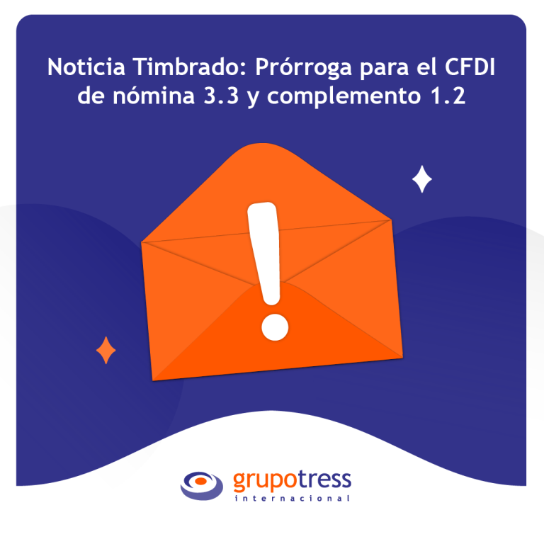 Prórroga para el CFDI de nómina 3.3 y complemento 1.2