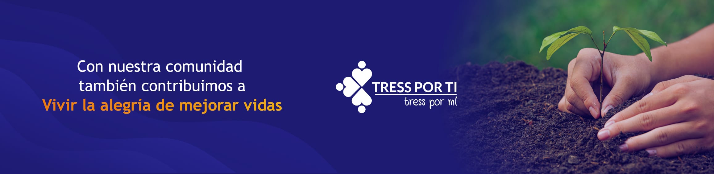 Banner de Grupo Tress Internacional en su sección "Dejando Huella"